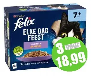 Beste Prijs Felix Elke Dag Feest Senior 12x85 gram